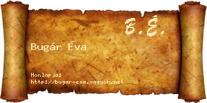 Bugár Éva névjegykártya